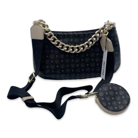 Borsa Pollini Heritage - Nero-Avorio