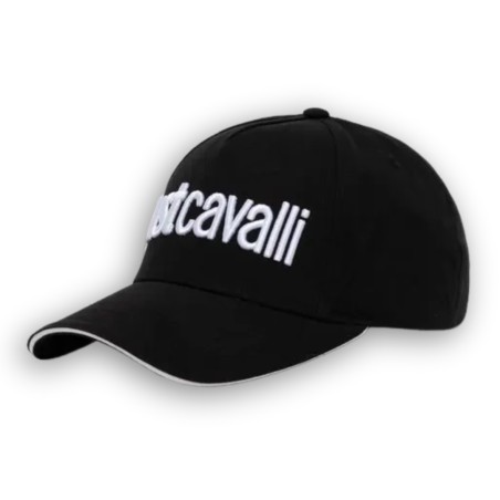 Just Cavalli Stickerei-Mütze - Schwarz-Weiß