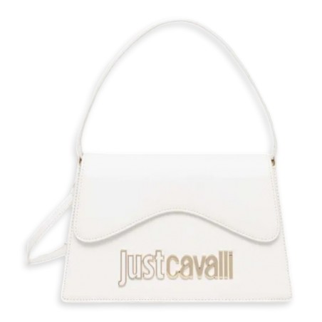 Borsa Just Cavalli Range B Metal Lettering - Blanc