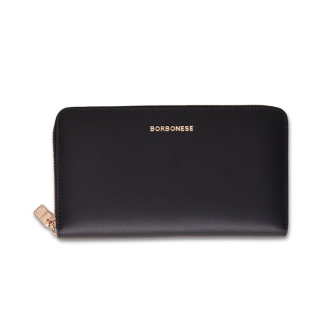 Borbonese Damenbrieftasche aus echtem Leder