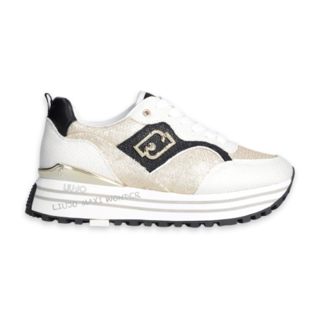 Zapatos Liu Jo Maxi Wonder - Blanco-Negro-Oro