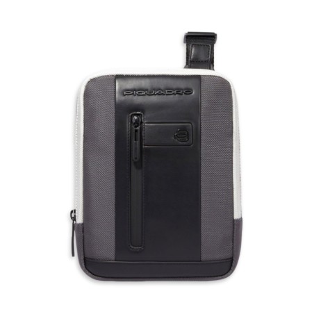 Piquadro Brief 2 Spezial Umhängetasche - Grau-Schwarz