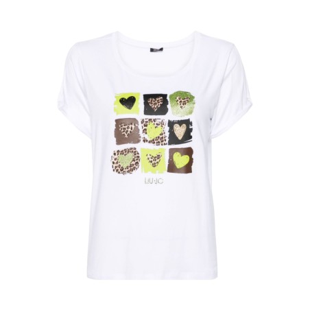 T-shirts Liu Jo - Bianco-Cuori