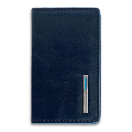 PORTE-CARTES DE VISITE CARRÉ BLEU PIQUADRO - Bleu-2