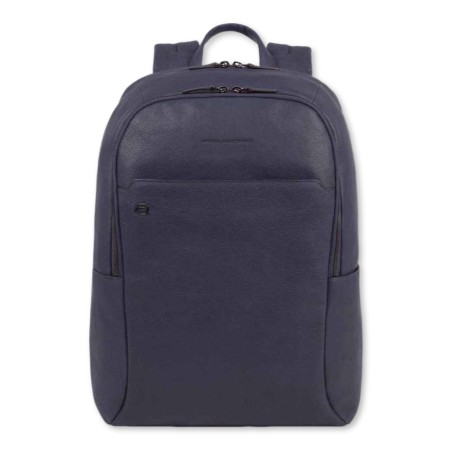Schwarzer quadratischer Rucksack von Piquadro - Blau-4