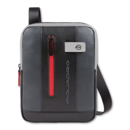 PIQUADRO URBAN SHOULDER BAG - Grey-Black