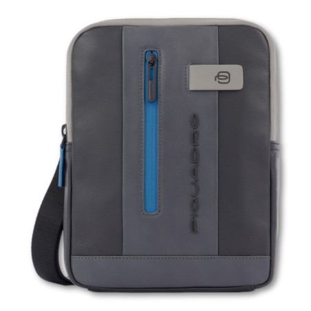 BOLSO DE HOMBRO PIQUADRO URBAN - Negro-gris