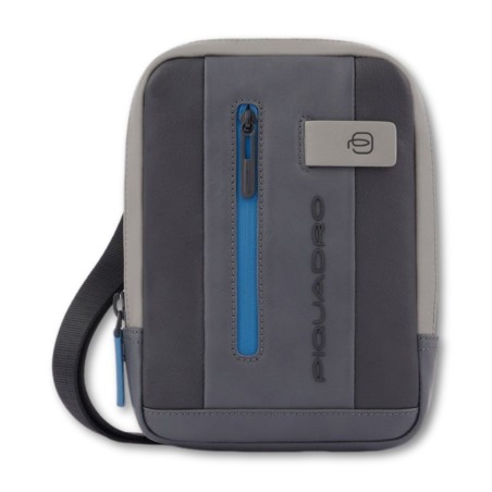 BOLSO DE HOMBRO PIQUADRO URBAN - Gris-negro