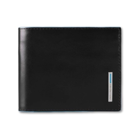 PORTEFEUILLE CARRÉ PIQUADRO BLEU - Noir