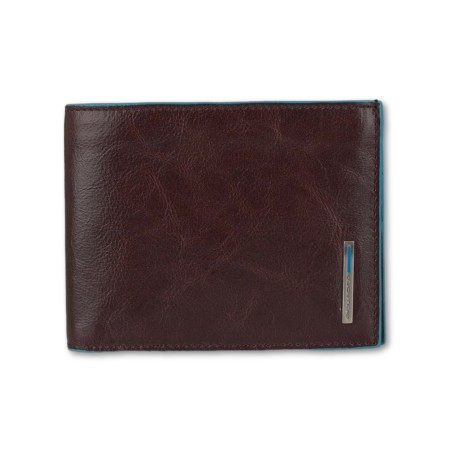 PORTEFEUILLE CARRÉ PIQUADRO BLEU - Amarrer
