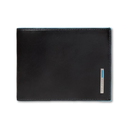 PORTEFEUILLE CARRÉ PIQUADRO BLEU - Amarrer