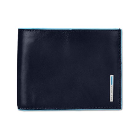 PORTEFEUILLE CARRÉ PIQUADRO BLEU - Bleu-2