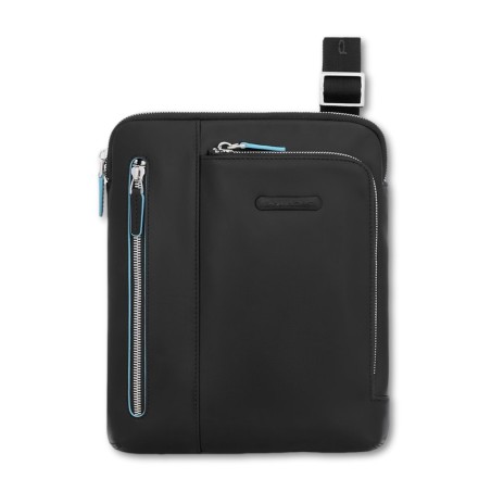 BOLSO DE HOMBRO PIQUADRO CUADRADO AZUL - Negro