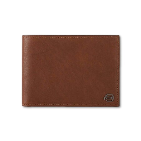 PORTEFEUILLE CARRÉ PIQUADRO NOIR - Cuir