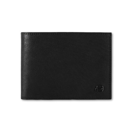 Schwarze quadratische Geldbörse von Piquadro - Schwarz