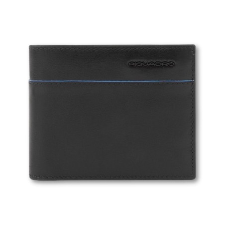 Überarbeitung der Piquadro Blue Square-Geldbörse - Schwarz