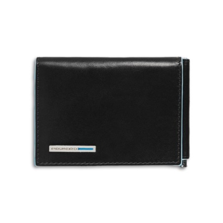 PORTEFEUILLE CARRÉ PIQUADRO BLEU - Noir
