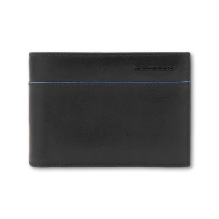Überarbeitung der Piquadro Blue Square-Geldbörse - Schwarz