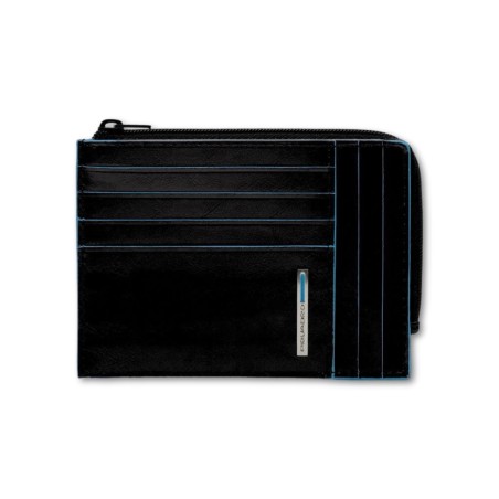 Piquadro Kartenetui - Herren - Blue Square Line - Schwarz