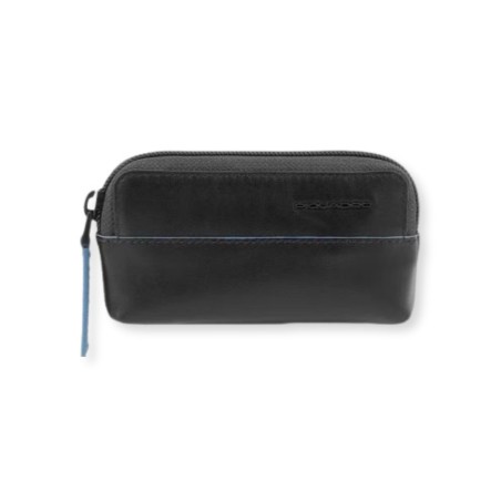PORTE-CLÉS PIQUADRO CARRÉ BLEU REVAMP - Noir