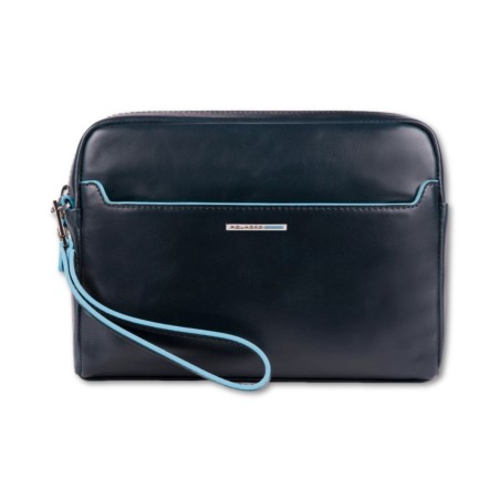 Piquadro - Blaue quadratische Clutch - Blau