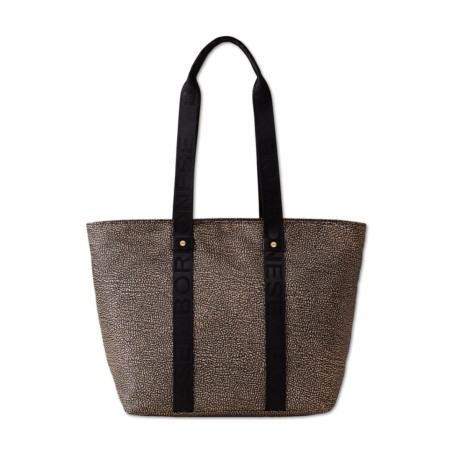 Borsa Borbonese Eco Line - Naturale-Nero