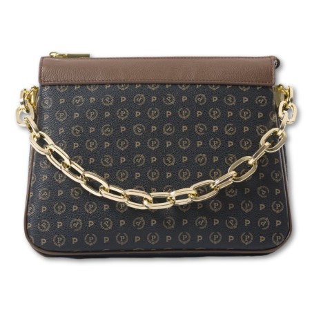 Borsa Pollini Heritage - Nero-Marrone