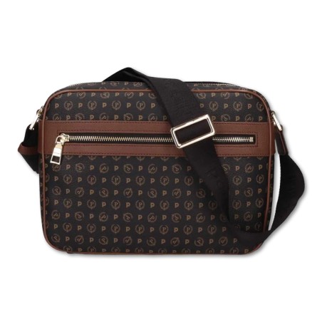 Borsa Pollini Heritage - Nero-Marrone