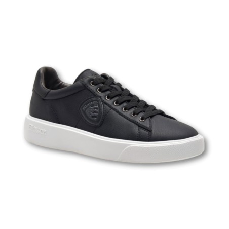Blauer Buck Shoes - Black-White