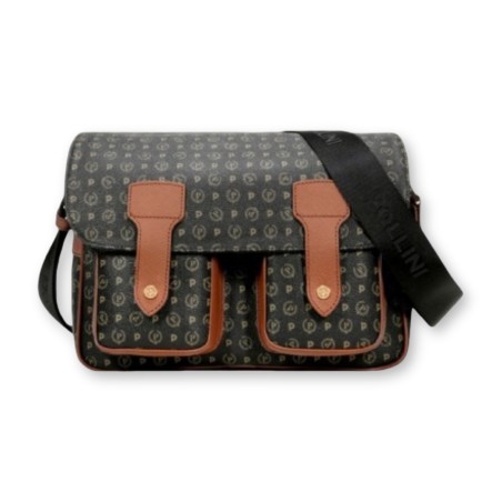 Borsa Pollini Heritage - Nero-Marrone