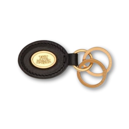 The Bridge Duccio Keychain - Black-Gold