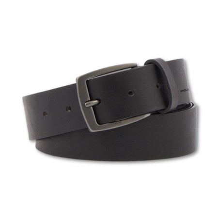 CEINTURE CARRÉE PIQUADRO NOIRE - Noir