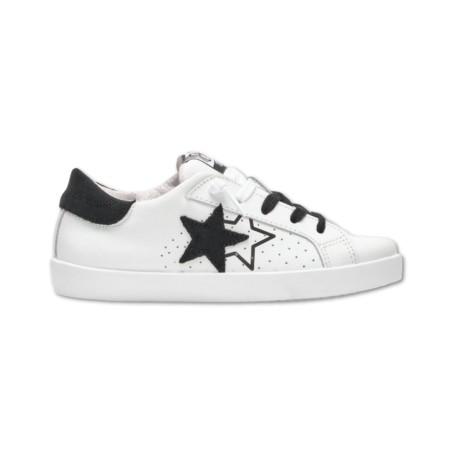 Zapatillas de cuero 2Star - En blanco y negro
