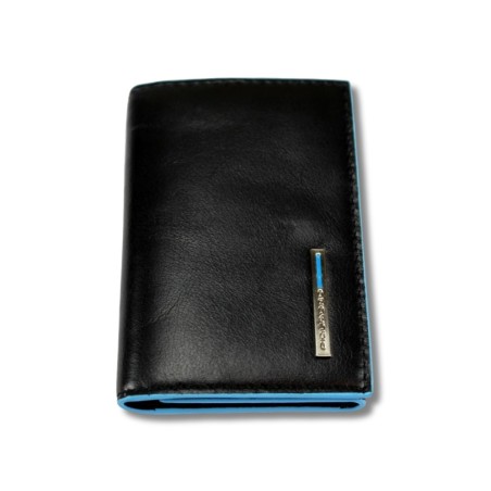 Porte-clés carré bleu Piquadro - Noir