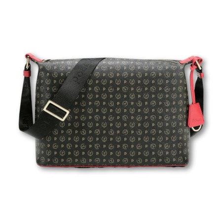 Borsa Pollini Heritage - Nero-Rosso