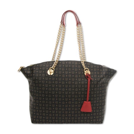 Pollini Heritage Tasche - Schwarz-Rot
