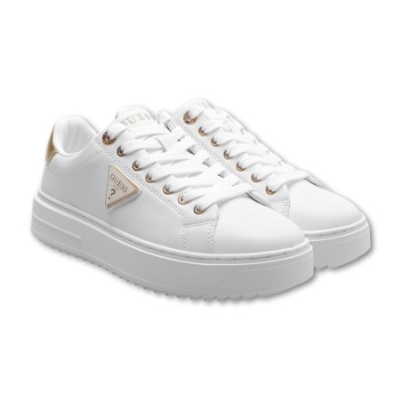 Guess Denesa Schuhe - Weiß-Gold