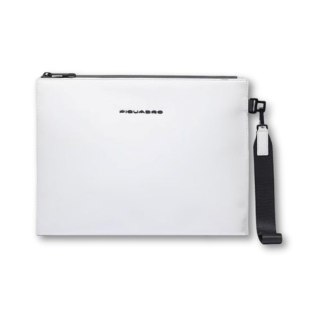 Piquadro Eck-Clutch - Weiß