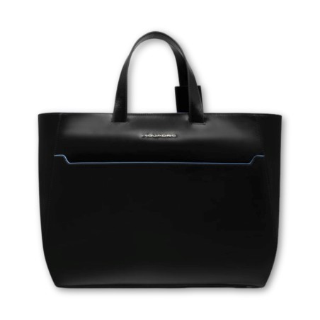 Bolso cuadrado azul Piquadro - Negro