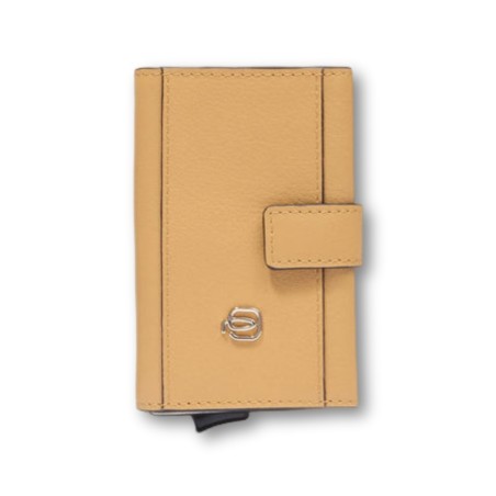 Piquadro Circle Card Holder - Giallo-Beige