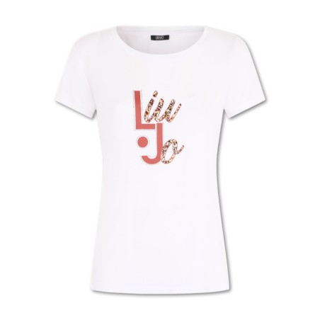 T-shirts Liu Jo - Bianco-Animalier