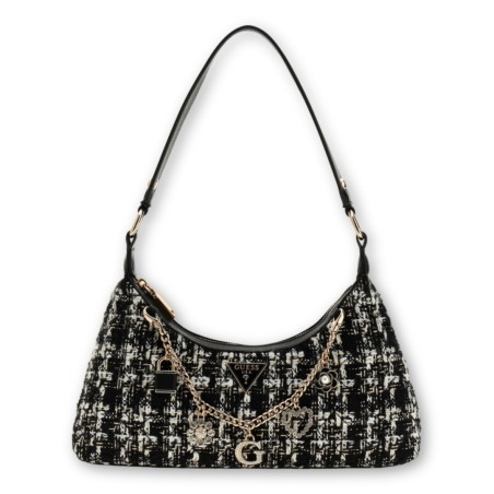 Borsa Guess Everlee - Nero-Bianco
