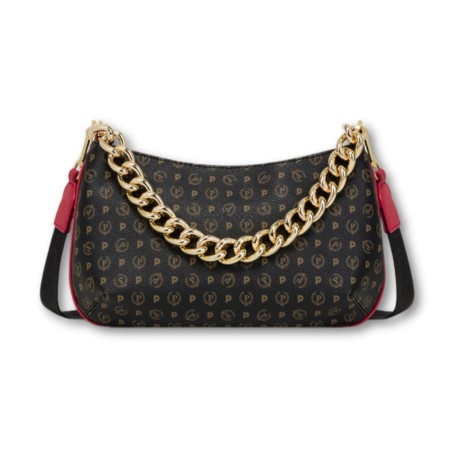 Borsa Pollini Heritage - Nero-Rosso
