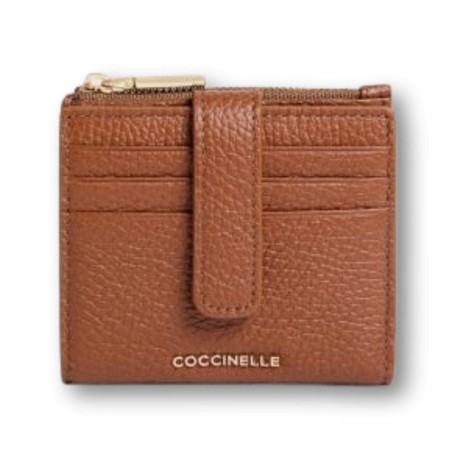 Coccinelle Tarjetero Soft Metalizado - Cuero