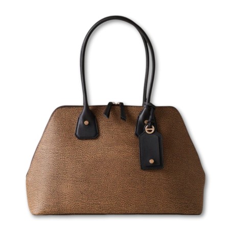 Borsa Borbonese Gemini - Natur-Schwarz