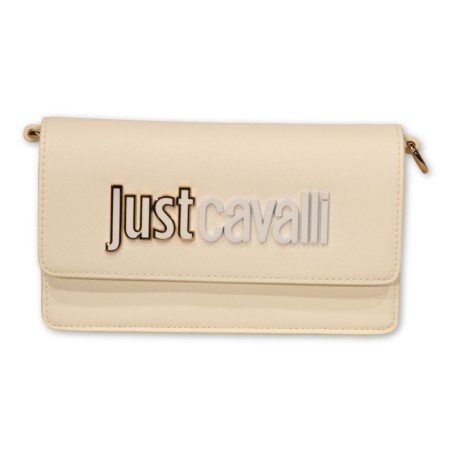 Borsa/Wallet Just Cavalli Metal Lettering - White