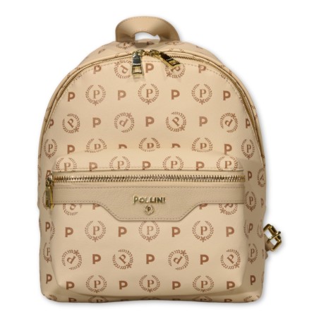 Zaino Pollini Heritage Logo - Avorio