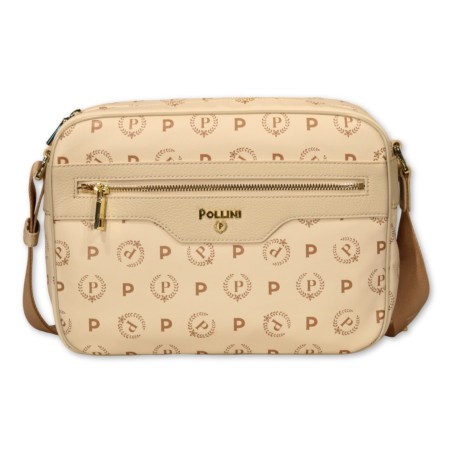 Borsa Pollini Heritage Logo - Marfil