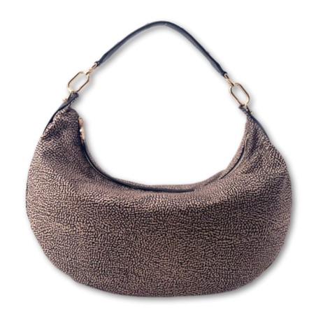 Borsa Borbonese Frame - Natur-Schwarz