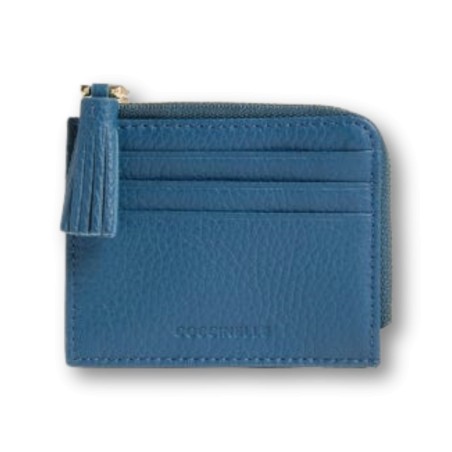 Coccinelle Tassel card holder - Deep Blue